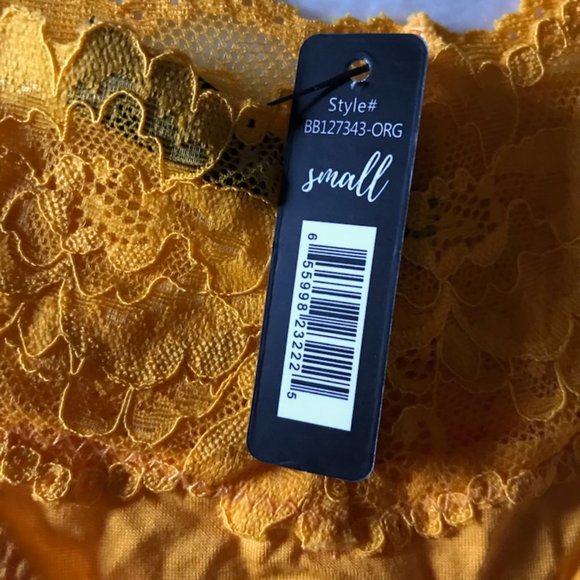 🍂NWT Orange Bootay Bag Lace Thong - Picture 3 of 3
